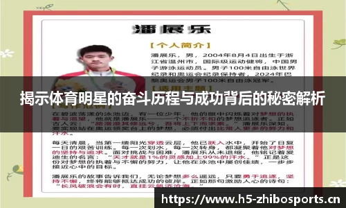揭示体育明星的奋斗历程与成功背后的秘密解析